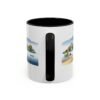 Amanohashidate Bridge to Heaven Design, Japanese Ceramic Tea Cup, Japan Mountain Landscape - Image 4