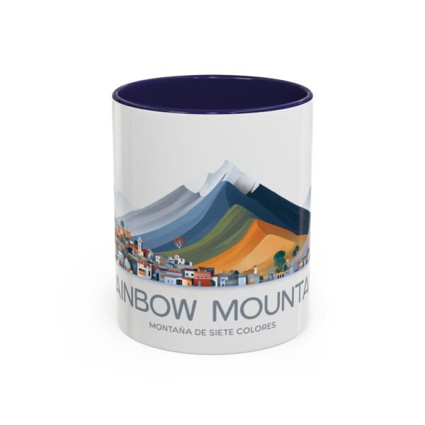 Colorful Rainbow Mountain Ceramic Coffee Cup, Gift for Nature Lover - Image 5