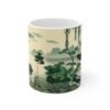 Grumpy Frog, Cute Amphibian Tea Mug, Unique Cartoon Gift