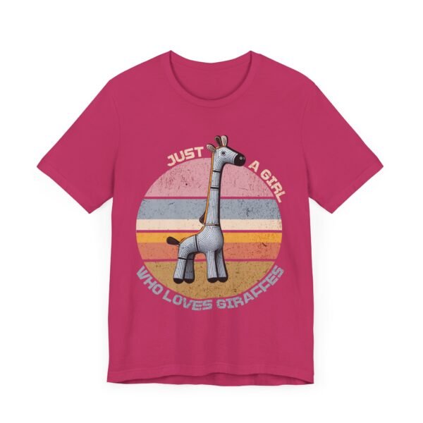 Just a Girl Who Loves Giraffes, Animal Print Tee, Safari Theme Shirt, Cute Wildlife - Image 23