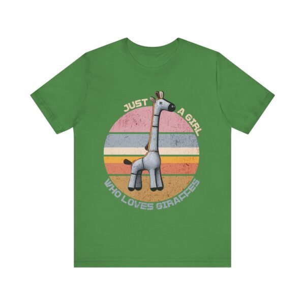 Just a Girl Who Loves Giraffes, Animal Print Tee, Safari Theme Shirt, Cute Wildlife - Image 9