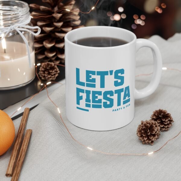 Mug 11oz Let's Fiesta Cinco de Mayo, Mexican Party Coffee Cup, Celebration Drinkware, Fun Fiesta Gift - Image 4