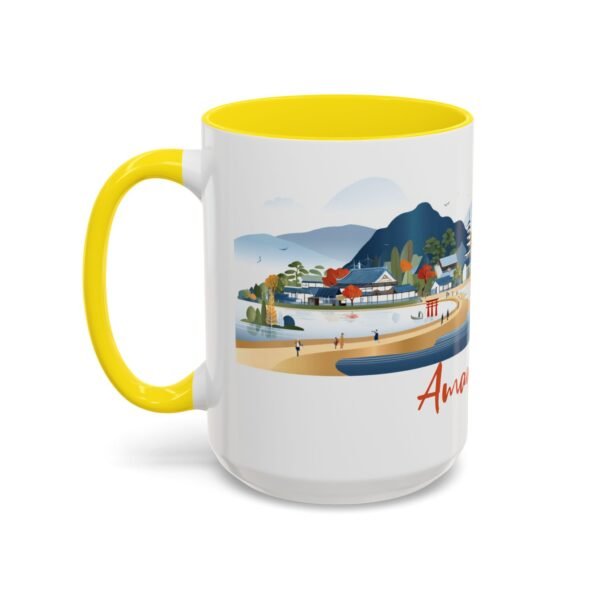 Amanohashidate Bridge to Heaven Design, Japanese Ceramic Tea Cup, Japan Mountain Landscape - Image 35