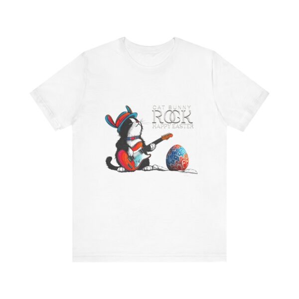 WickerStudio Cat Bunny Rock, Happy Easter Tee