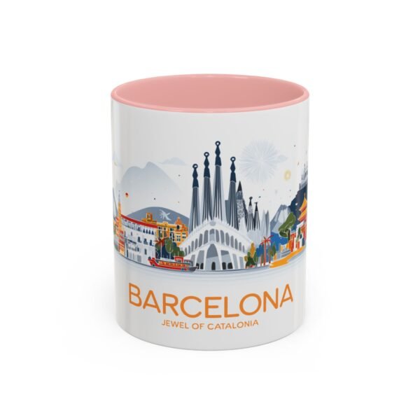 Barcelona Jewel of Catalonia Coffee Cup, Scenic Landscape Drinkware - Image 9
