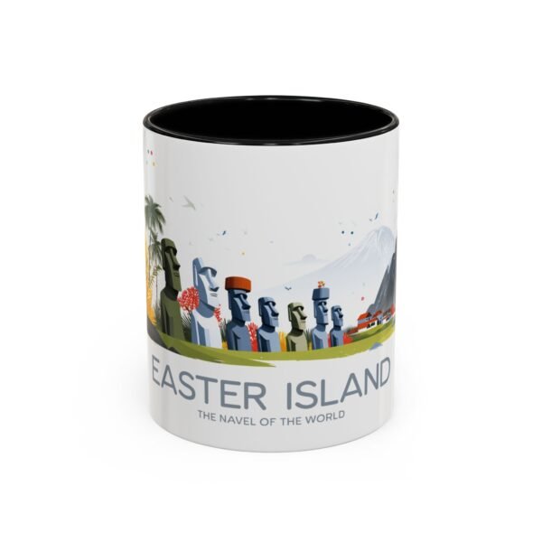 Easter Island The Navel of the World Coffee Cup, Gift for Traveler, Adventure Enthusiast, Landscape