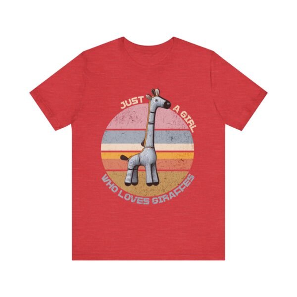 Just a Girl Who Loves Giraffes, Animal Print Tee, Safari Theme Shirt, Cute Wildlife - Image 25