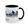 Serene Lake Moraine Design Coffee Cup, Nature Lover, Mountain View, Outdoor Enthusiast Gift, Adventure - Image 2