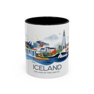 Iceland The Land of Fire and Ice, Souvenir Gift, Unique Traveler Tea Mug, Nature Lover