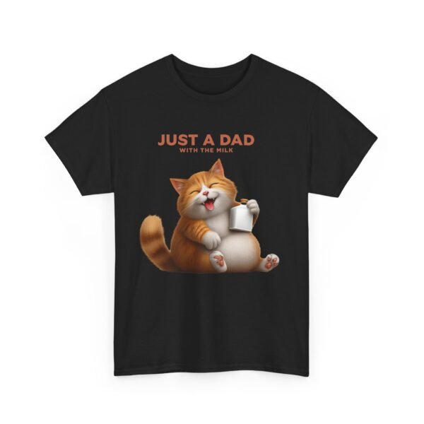 Cat Dad Unisex Heavy Cotton Tee, Funny Father's Day Gift, Cat Lover - Image 7