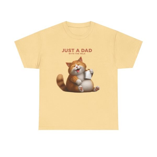 Cat Dad Unisex Heavy Cotton Tee, Funny Father's Day Gift, Cat Lover - Image 9