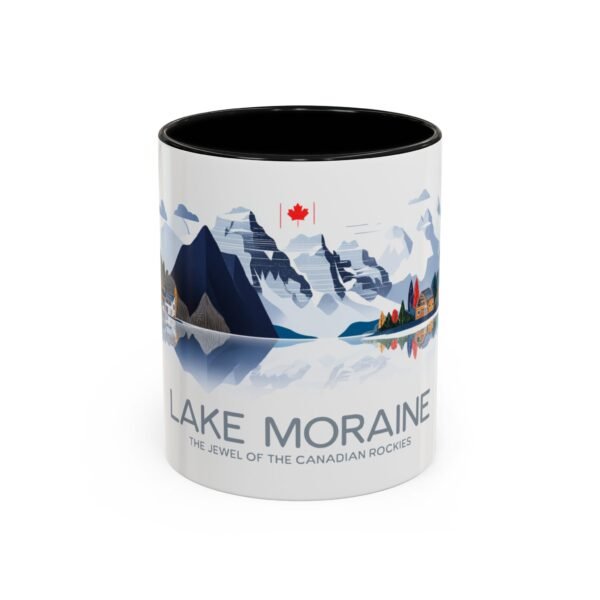 Serene Lake Moraine Design Coffee Cup, Nature Lover, Mountain View, Outdoor Enthusiast Gift, Adventure