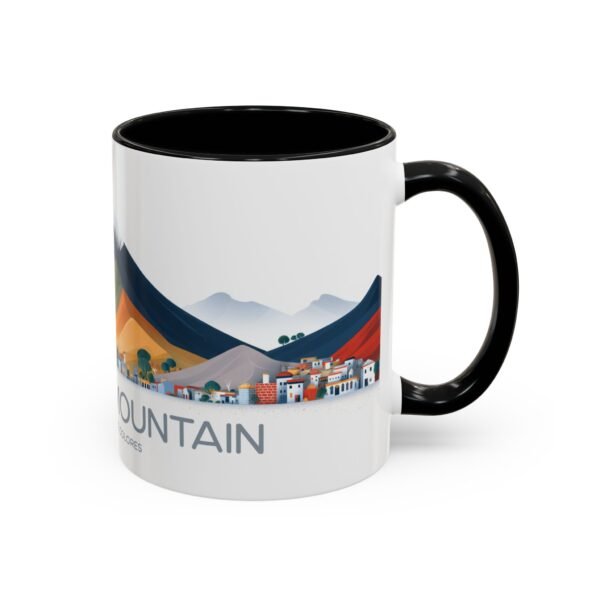 Colorful Rainbow Mountain Ceramic Coffee Cup, Gift for Nature Lover - Image 2