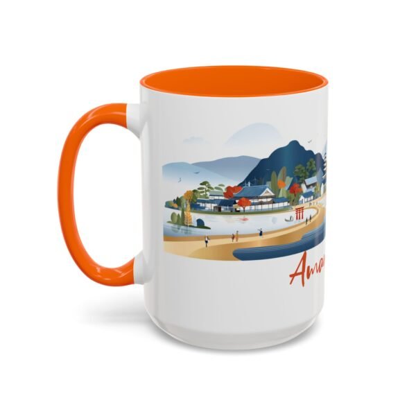 Amanohashidate Bridge to Heaven Design, Japanese Ceramic Tea Cup, Japan Mountain Landscape - Image 31
