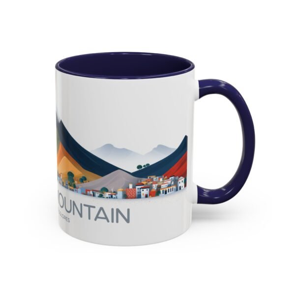 Colorful Rainbow Mountain Ceramic Coffee Cup, Gift for Nature Lover - Image 6