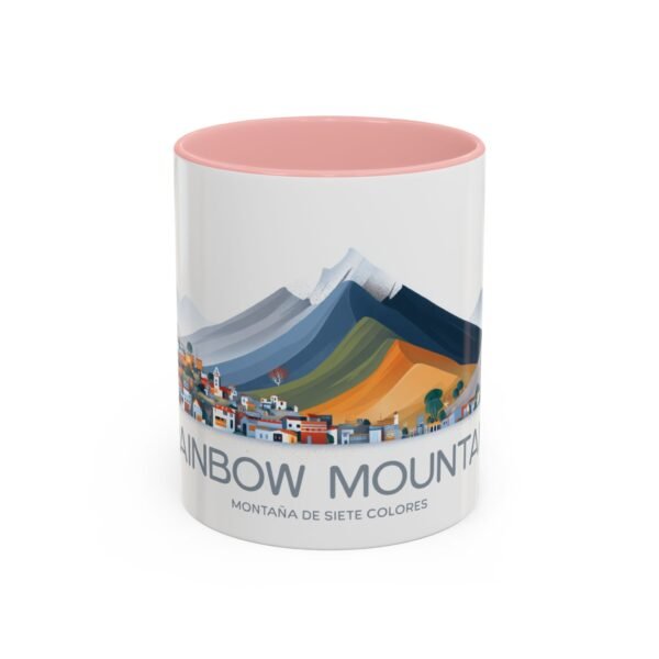 Colorful Rainbow Mountain Ceramic Coffee Cup, Gift for Nature Lover - Image 9