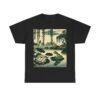 Grumpy Japanese Frog Tee, Sarcastic Frog Design