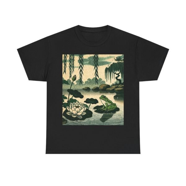 Grumpy Japanese Frog Tee, Sarcastic Frog Design