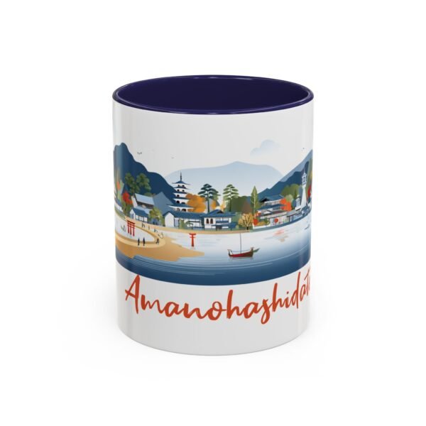 Amanohashidate Bridge to Heaven Design, Japanese Ceramic Tea Cup, Japan Mountain Landscape - Image 5