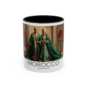 MoroccoWedding Theme Accent Mug, Bride and Groom Coffee Cup, Mr and Mrs Gift