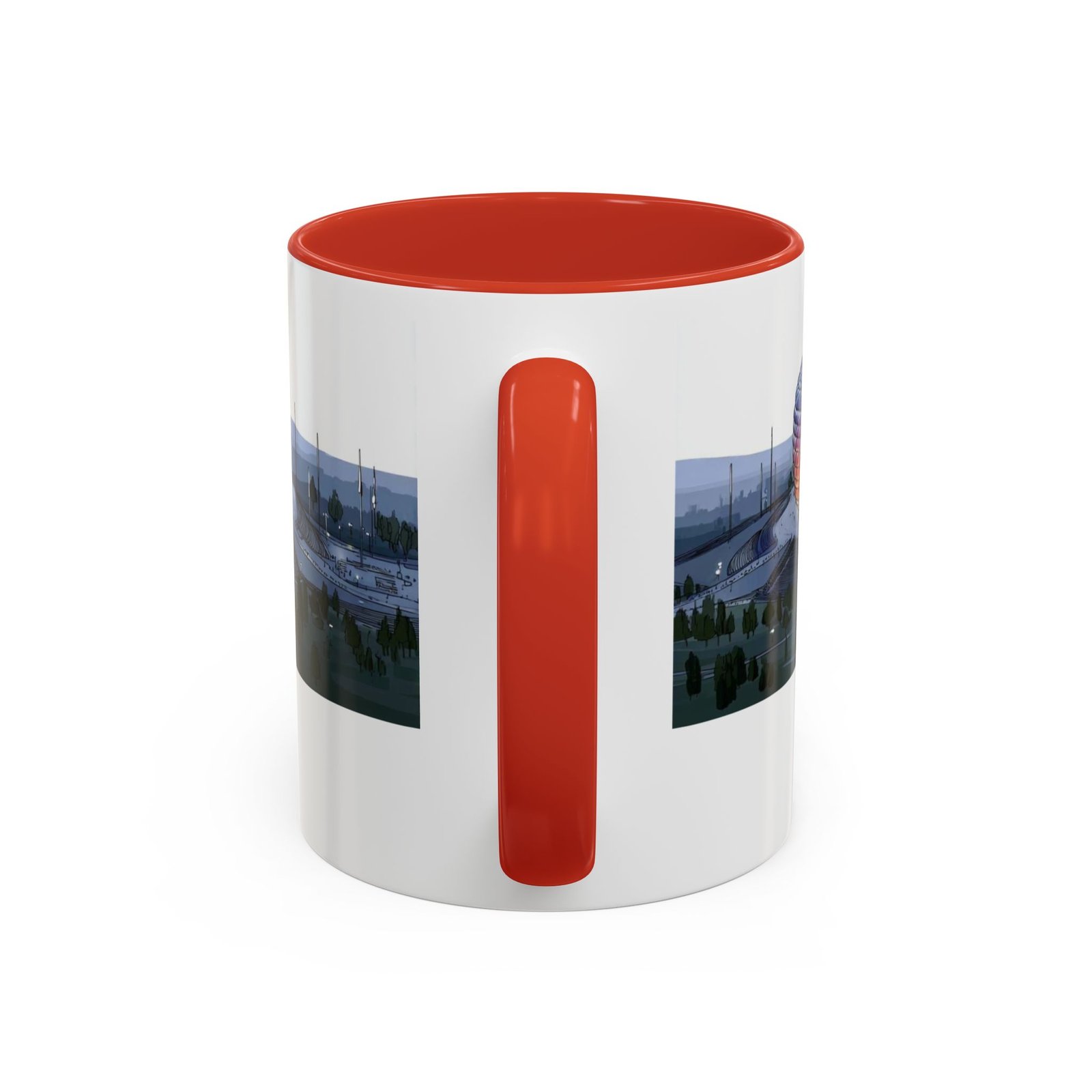 Allianz Arena Munich Coffee Mug, Vibrant Lights And Game Spirit - Image 16