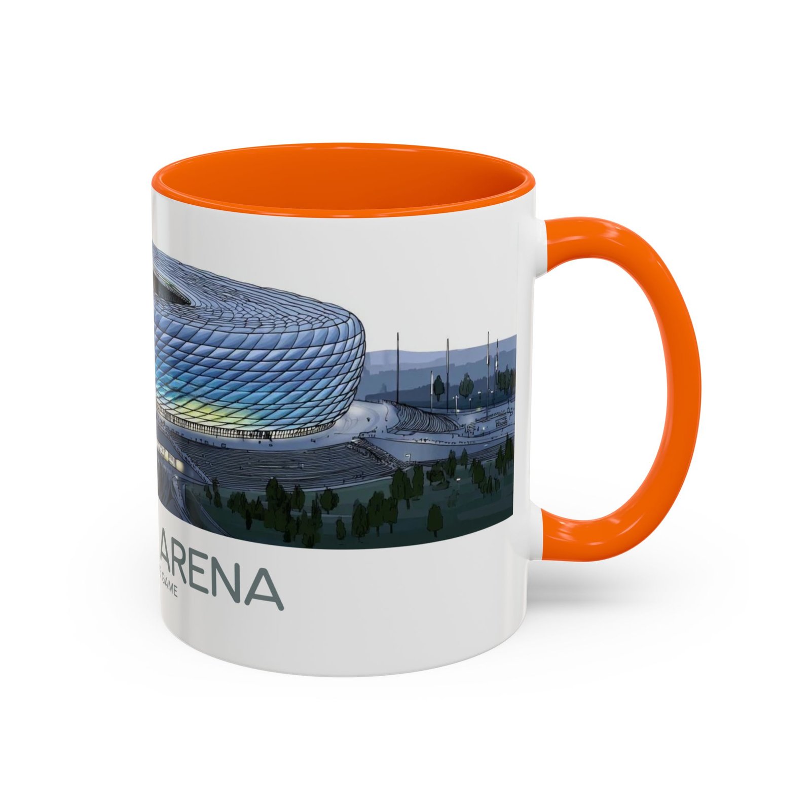 Allianz Arena Munich Coffee Mug, Vibrant Lights And Game Spirit - Image 22