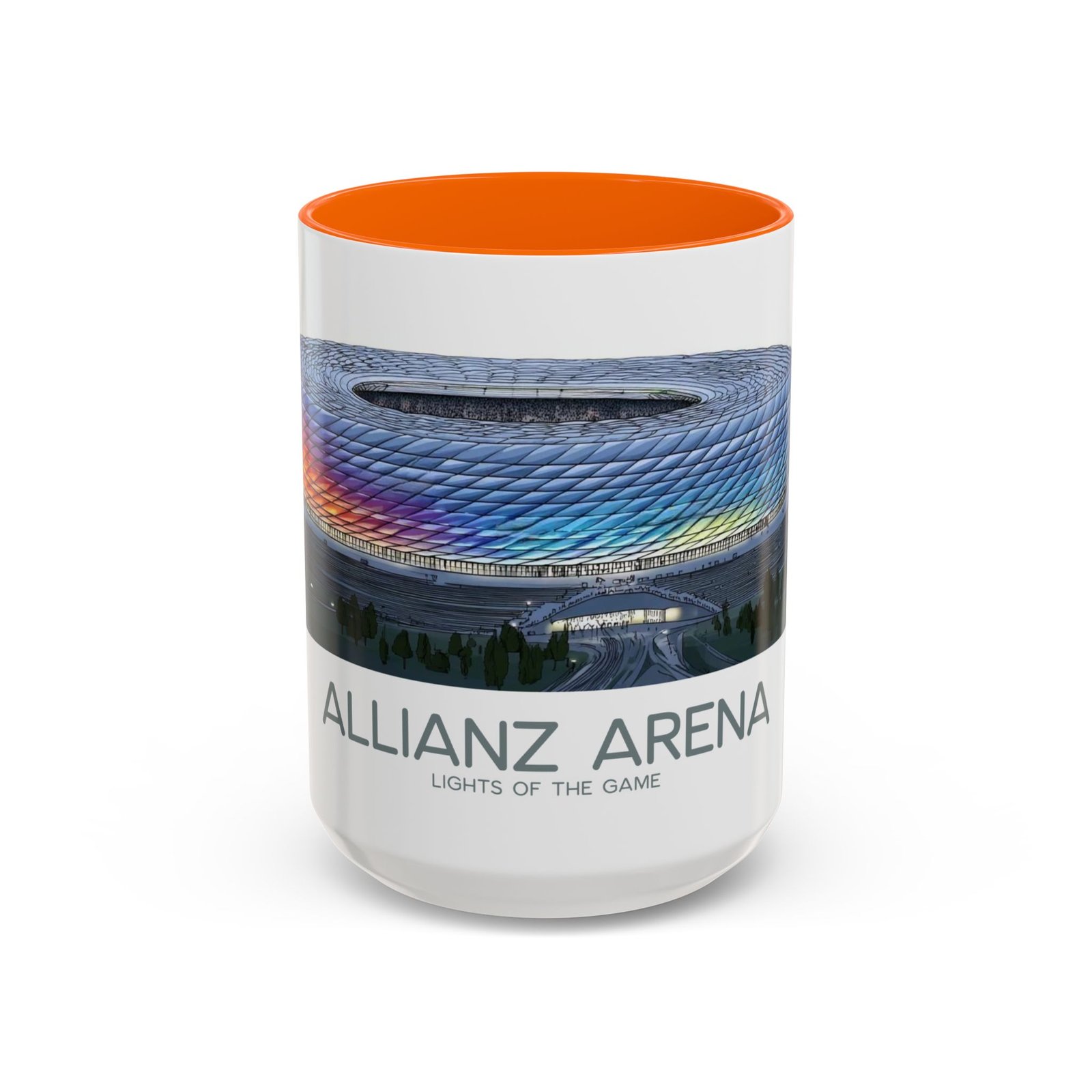 Allianz Arena Munich Coffee Mug, Vibrant Lights And Game Spirit - Image 29
