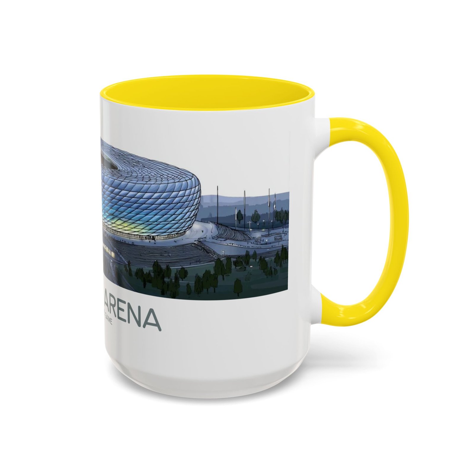 Allianz Arena Munich Coffee Mug, Vibrant Lights And Game Spirit - Image 34