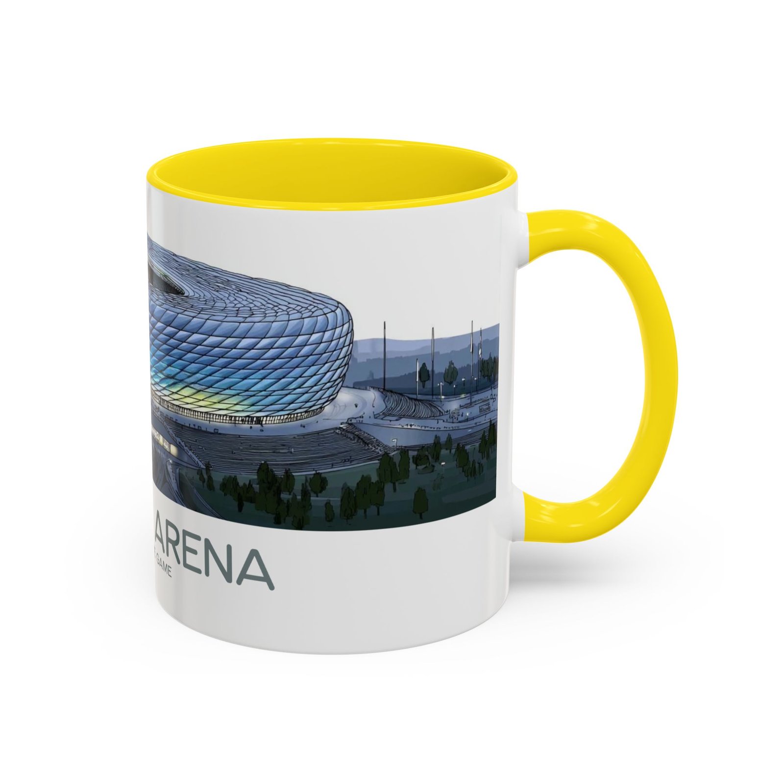 Allianz Arena Munich Coffee Mug, Vibrant Lights And Game Spirit - Image 26