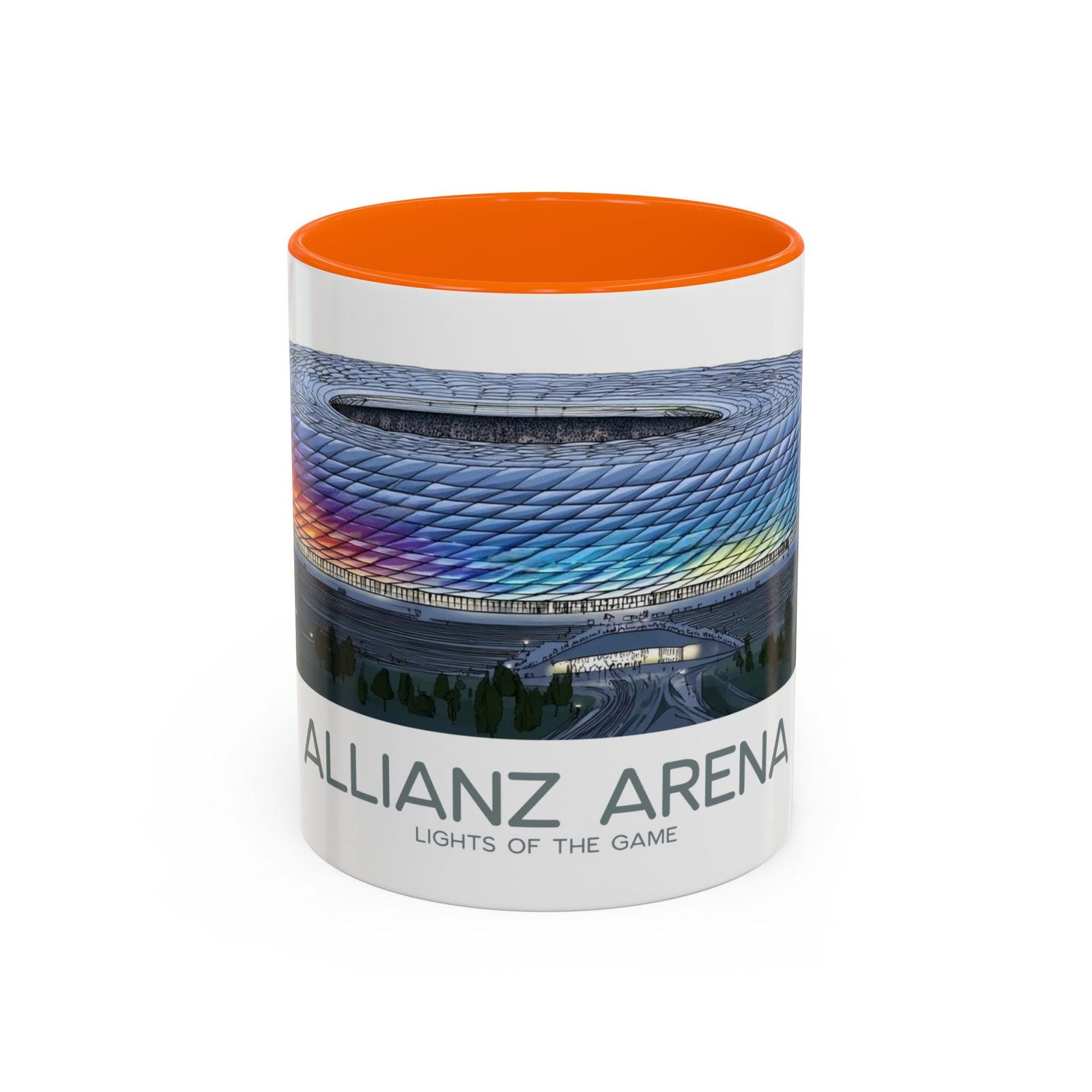 Allianz Arena Munich Coffee Mug, Vibrant Lights And Game Spirit - Image 21