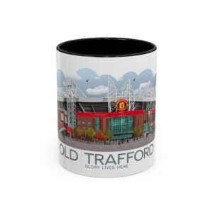 Old Trafford Dream Mug, Echo Roars And Red Glory Nights
