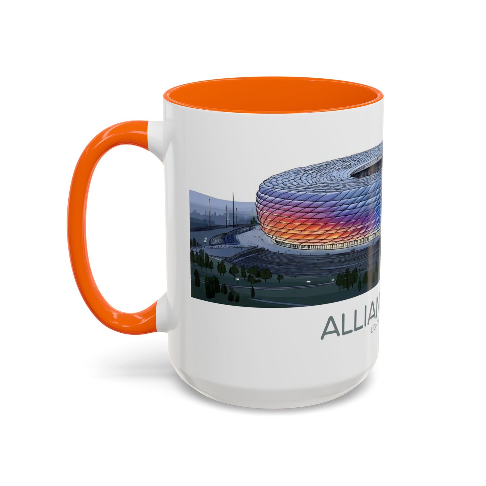 Allianz Arena Munich Coffee Mug, Vibrant Lights And Game Spirit - Image 31