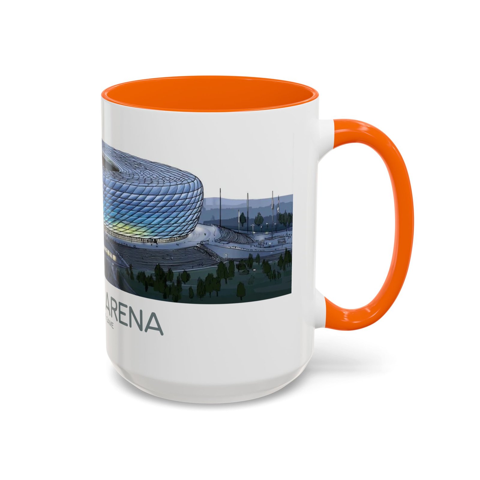 Allianz Arena Munich Coffee Mug, Vibrant Lights And Game Spirit - Image 30